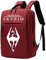 ZILUXI Zaino Porta PC Skyr-im, Zaino Porta PC con Caricatore US.B, Uomini Donne Scuola Lavoro Viaggio, con Scomparto(Red)