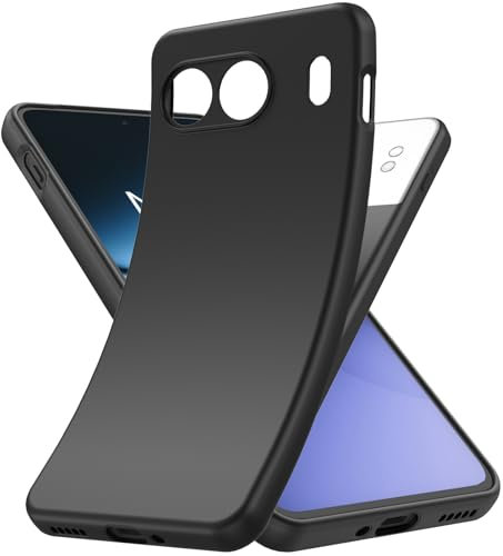 YESARMOR Schwarz Hülle Weiches Silikon Handyhülle - für Oneplus Nord 4 Handyhülle, Stoßfeste Kratzfest, Extra Dünn, Schutzhülle für Oneplus Nord 4