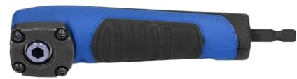 Rechtwinkliger Adapter, Rechtwinkliger Shockwave Adapter, Multifunktionaler 90 Grad Schlagschrauber Bohradapter (Blau)