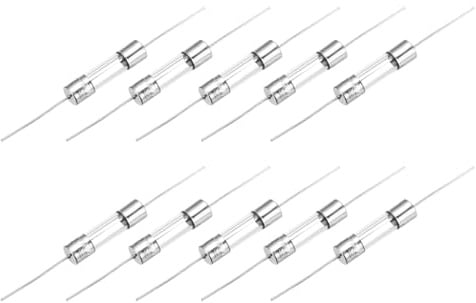 QUARKZMAN 8A Glassicherung 5x20mm, 10 Stück Schnellschlag Auslösecharakteristik 250V Sicherung für Leiterplatten Elektronische Geräte Haushaltsgeräte