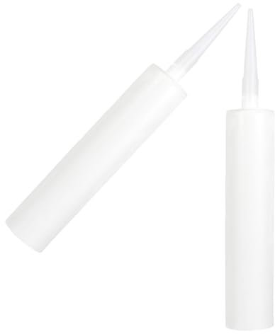 ABOOFAN 2pièces Tubes De Calfeutrage Vides Plastique Réutilisables Support Pour Carrelage Et Verre Étanchéité Facile à Utiliser