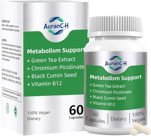 Metabolism Booster, Appetite Suppressant for Man & Women – Natural Energy & Weight Management, Helps Support Healthy Metabolism & Fat Loss, Energy, Healthy Metabolism, Curb Cravings - 60 Capsules