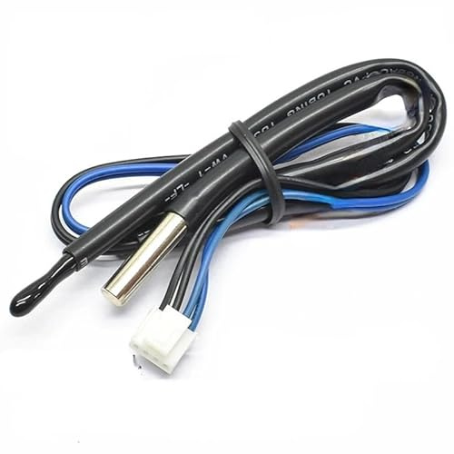 KUENCE Sensor de Temperatura del Aire Acondicionado for LG, sonda de detección de Cobre con Cabezal de Goma de 5K + 10K con Gancho for Interiores