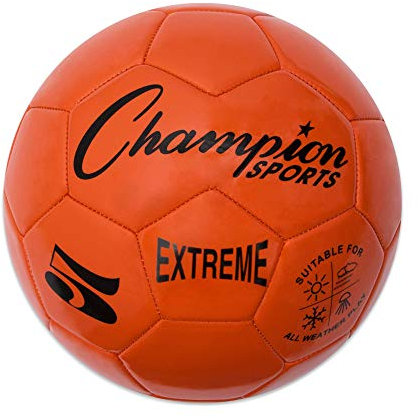 Champion Sports Extreme Series Fußball Regulation, Größe 5 – Collegiate, Professional und League Standard Kickbälle – Allwetter, weiche Haptik, maximale Luftrückhaltung – für Erwachsene, Jugendliche,
