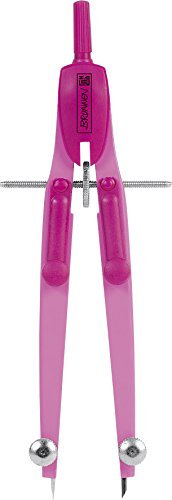Brunnen 104965526 Zirkel Colour Code (bruchsicherem Kunststoffetui, für Kreise bis Ø 360 mm) pink