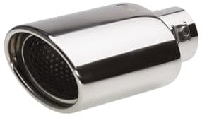 Simoni Racing Auspuffblende Oval Edelstahl - 119x76xL178mm - Anschluß ->55mm