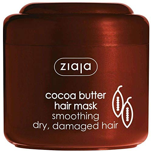 Ziaja Cocoa Butter Hair Mask 200ml for Dry & Damaged Hair | Intensive cocoa butter hair mask that nourishes, smooths and improves softness and manageability.