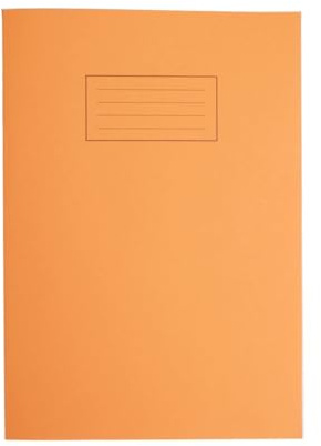 Silvine Exercise Book A4 80pg 5mm Squared 75gsm Orange