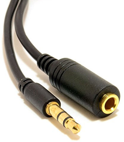 Schlanke Linie Profi 3,5 mm Klinkenstecker Zum Stereo Klinkenstecker Buchse Kopfhörer Verlängerung Kabel 5 m [5 Meter/5m]