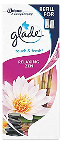 Glade Touch & Fresh Refill, Air Freshener Refills for Home, Relaxing Zen, Pack of 12