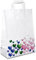 50 x Papiertüten 26+12x35 cm mit Motiv: Herzen | stabile Geschenktaschen für Handel, Mitbringsel, Geburtstag | Papiertaschen aus Kraftpapier| HUTNER