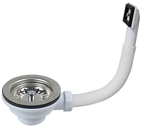 Talea Kitchen Sink 3 1/2-Inch Basket Strainer 110mm and 114mmFlange Drain Waste with Overflow