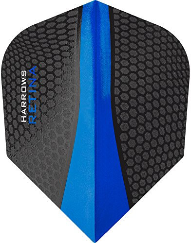 Harrows Retina Dart-Flights, 100 Mikron, extra stark, Standard, 5 Sets (15 Stück) (dunkelblau)