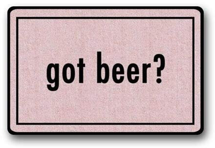 ZMvise Custom Door Mat Funny Got Beer Indoor Outdoor Decor Rug Doormat Washable 15.7x 23.6inch