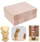 TOKERD 20 Stück Lindenholz Holzblöcke Basteln Schnitzholz Natürlich Holzstücke Balsaholz zum Schnitzen und Drechseln, Unbehandelt Basswood Weichem Lindenholz für Kinder Erwachsene(10 x 2,5 x 2,5cm)