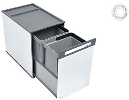 Pattumiera scorrevole in acciaio inox Tecnoinox Box 2
