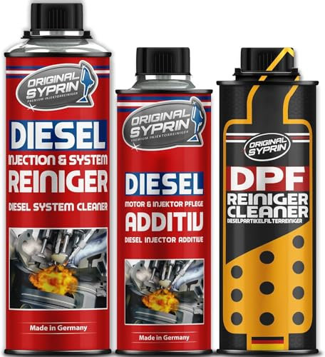 SYPRIN Diesel All-Year Set - Reiniger Additiv und DPF I Reinigung sowie Pflege für das ganze Jahr - Kraftstoffzusatz I Dieselreinigung I Komplett-Set