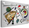 Kunstgestalten24 Leinwandbild Kandinsky Style Wandbild Kunstdruck Raumdekoration