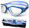 HotSrace Polarized Swimming Goggles Anti Fog Anti UV No Leakage, Swim Goggles with Soft Silicone Clear Vision Easy to Adjust for Adults Men Women Teenager