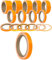 Leuchtfarben Neon Orange auffällige Klebestreifen Zierstreifen Dekor Bänder Autostyling Stripe Decal Pinstriping Markierungsleisten Warnstreifen Begrenzungsbänder (20 mm, Neon Orange)