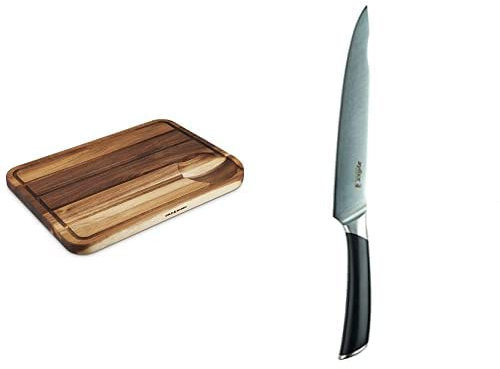 Cole & Mason H722129 Berden Carving Board | Meat Chopping Board/Cutting Board | Acacia Wood | (L) 467mm x (W) 347mm x (D) 29mm | Not Suitable for The Dishwasher
