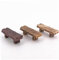 3pcs Holzbänke Miniatur -Ornamente Feengarten Bonsai Dekorationen Puppenhauszubehör