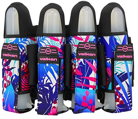 Valken Fate GFX 4+3 Paintball-Geschirr, rosa Farne