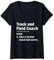 Damen Leichtathletiker, lustiges Geschenk für Lehrer T-Shirt mit V-Ausschnitt