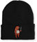 tshirtladen Faultier Mütze Statement Spruchmütze Beanie Mütze für Damen und Herren, Farbe: Black