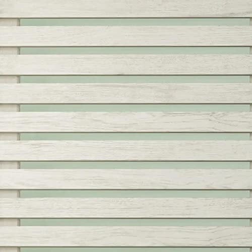 Wood Slats Sage Green Wallpaper - Rustic Modern Striped Contemporary - Natural Weathered Timeless