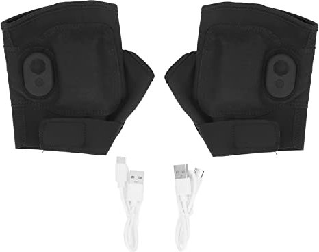 Keenso EIN Paar Beheizbare Fingerlose Polyurethanfaser USB rutschfeste wasserdichte Elektrisch Beheizte Fäustlinge für den Winter Skibekleidung