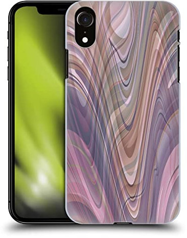Head Case Designs Offizielle Suzan Lind Neutrale Töne Wirbel Aus Marmor Harte Rueckseiten Handyhülle Hülle Huelle kompatibel mit Apple iPhone XR