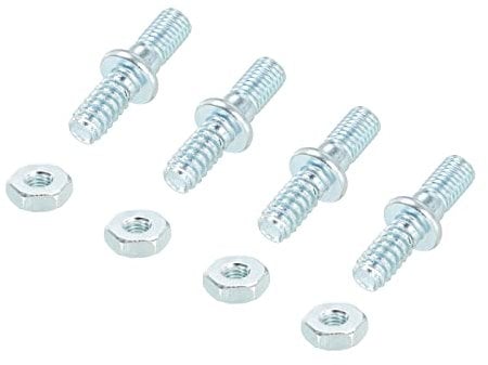 sourcing map 2 Set M8 Adjuster Tensioner Bar Studs & Nuts, Bar Nut Stud Collar Screw & Nuts for Chainsaws MS170 MS180 Replacement Parts