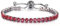CCAIPU Bracciale da donna Bracciale con strass Zirconia placcata oro 18k Bracciale classico da tennis da donna Regali per ragazze (Rosso, Legoerimg)