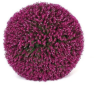 HUHJYUGE Palla di Erba Artificiale Decorativa Tonde 40cm, Simulazione Sfera Bosso Artificiale Plastica, Piante a Palla di Erba Resistente alle Intemperie, Decorazione per Feste