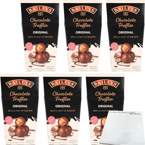 usy Bundle für Baileys Chocolate Truffles mit Baileys original Iris Cream 6er Pack (6x146g Packung) + usy Block
