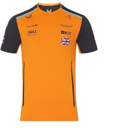 McLaren Set Up T-Shirt Lando Norris 2024 (UK, Alpha, M, Regular, Regular, Autumn Glory/Phantom), Orange