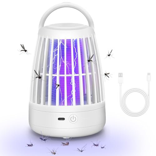 Mosquito Bug Zapper Indoor, Bug Zapper con luz LED, asesino de mosquitos, lámpara electrónica repelente de mosquitos, trampa para insectos voladores para el hogar, el dormitorio, el camping al aire