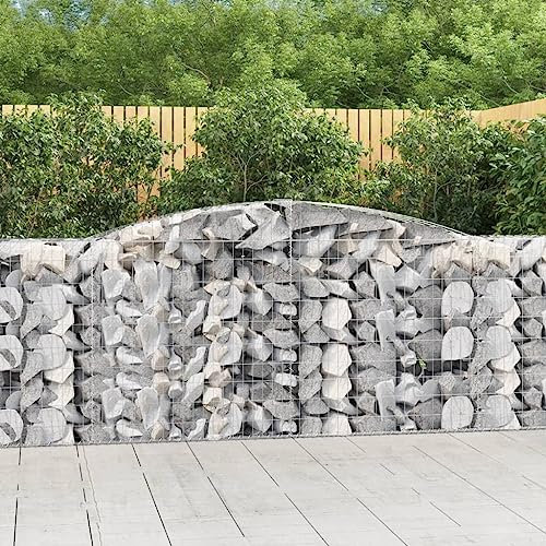 Swpsd Arch For Roses Climbing Plants Support Archway garden Wedding Decorationsed Gabion Baskets 7 pcs Galvanised Iron Planter 400 x 50 x 100/120 cm