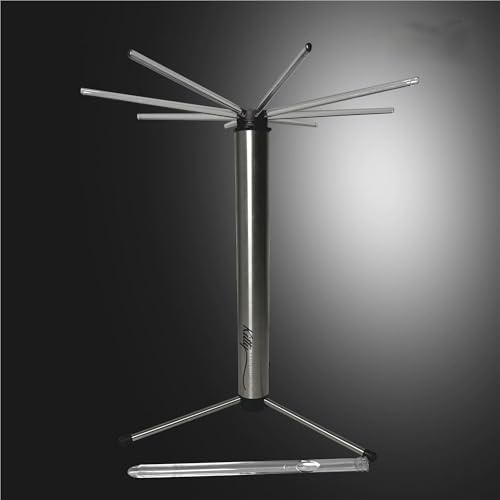 Kitty Professional Sèche-pâtes professionnel en acier inoxydable rotatif pliable hauteur 43 cm