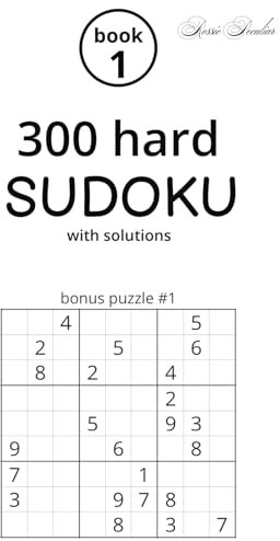 300 hard Sudoku (with solutions) - Book 1