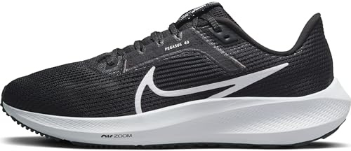 NIKE Air Zoom Pegasus 40 Women's Trainers DV3854 (Black/White/Iron Grey 001) UK 7.5 (EU 42)