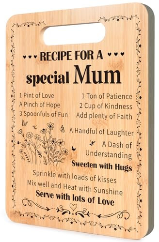 Luvart Regalo per mamma, tagliere speciale per mamma, regalo per la festa della mamma, regalo di compleanno per la mamma, regalo di Natale per la mamma, regalo per la mamma da parte di figlia, figlio,