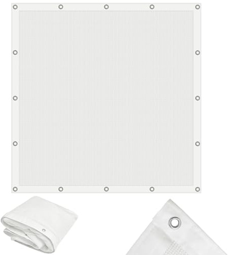 Syhood Archery Backstop Arrow Netting Backstop Target Block Heavy Duty Reinforced Archery Back Stop Reinforced Nets Accessories for Bow Backyard(10 x 10 ft,White)