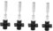 OSALADI 4 Sets Telescopic Ladder Accessories Ladder Bumper Ladder Plug Ladder Steel Shaft Spring Base for Ladders Easy to Install Ladder Guard