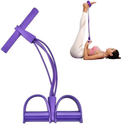Sit-Up Bodybuilding Expander Bandes Corde de Tension Multifonctionnelle 4 Tubes Bande de Résistance de Pédale Pédale Pull Cordes Élastique Sport Expander pour Domicile Gymnase Bureau