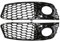 JGUYC Griglia di copertura for fendinebbia for auto Griglia anteriore a nido d'ape for A//u//d//i A4 B8 2008-2012(Black)