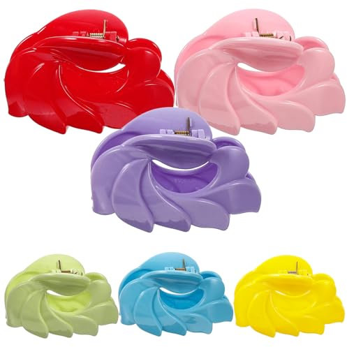 Ipetboom 6 Pinzas Para El Pelo Cortadora De Garras Secador Horquilla Para El Pelo Recogedor De Moños Pinzas Grandes Para El Pelo Pinzas Para El Pelo Dulces Pinzas Para El Pelo