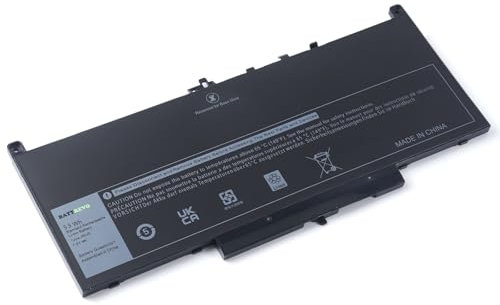 BATTREVO J60J5 Batterie d'ordinateur Portable Compatible avec Dell Latitude E7270 P26S001 Latitude E7470 P61G001 R1V85 451-BBSX 451-BBSY 451-BBSU 242WD 1W2Y2 GG4FM WYWJ2 MC34Y 7.6V 55Wh