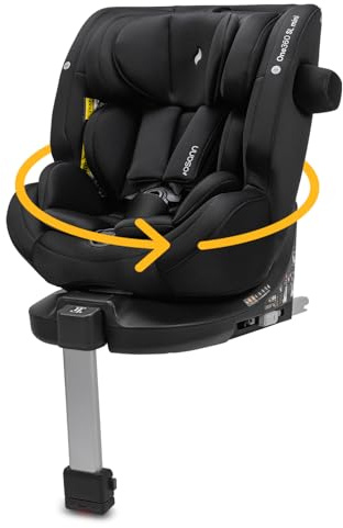 Osann One360 SL mini Kindersitz, 360 Grad drehbar, 40-105 cm | Reboard bis 4 Jahre, Isofix & Standfuß, Seitenaufprallschutz, EasyAdjustSystem, verstellbare Kopfstütze